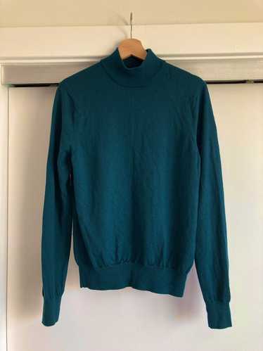 Sandro Sandro Dark Green Knit Wool Sweater