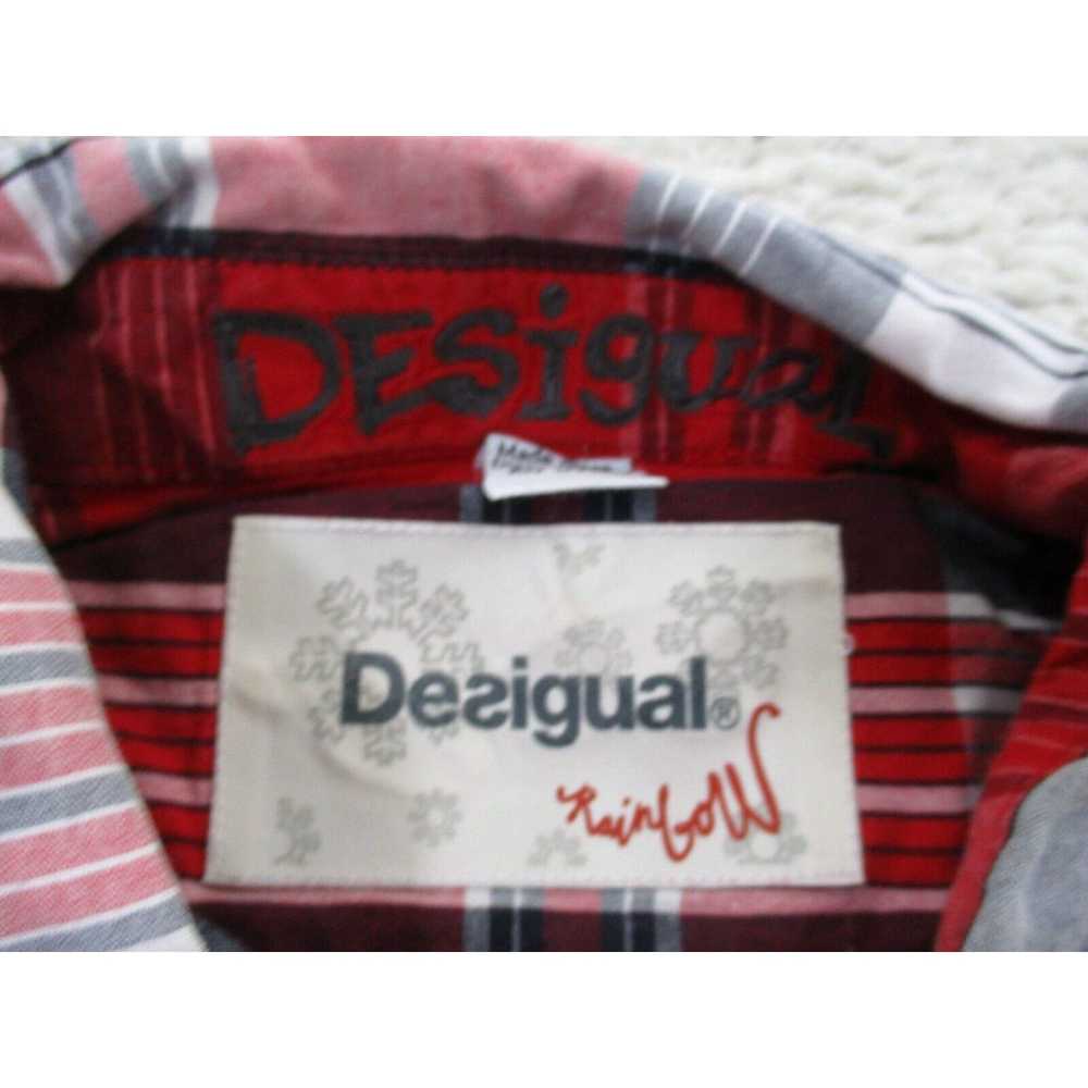 Desigual Desigual Shirt Mens Extra Large Red Long… - image 3