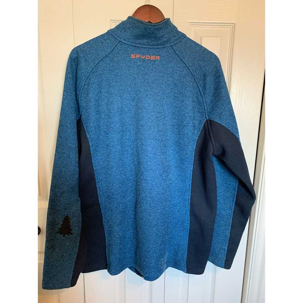 Spyder Spyder full zip sweater jacket blue black … - image 3