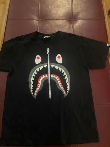 Bape Bape Shark Mouth Zip Up T-shirt