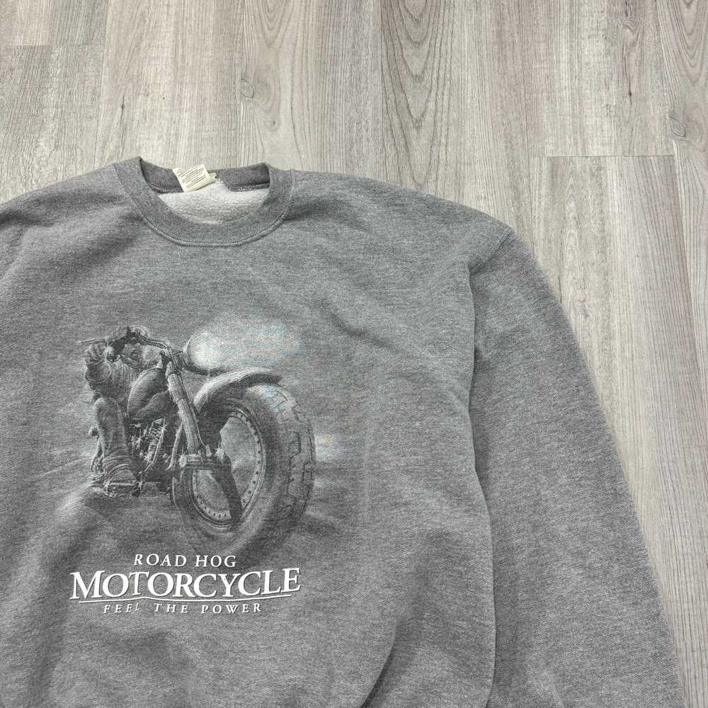 Vintage Vintage Road Hog Motorcycle Sweatshirt Me… - image 2