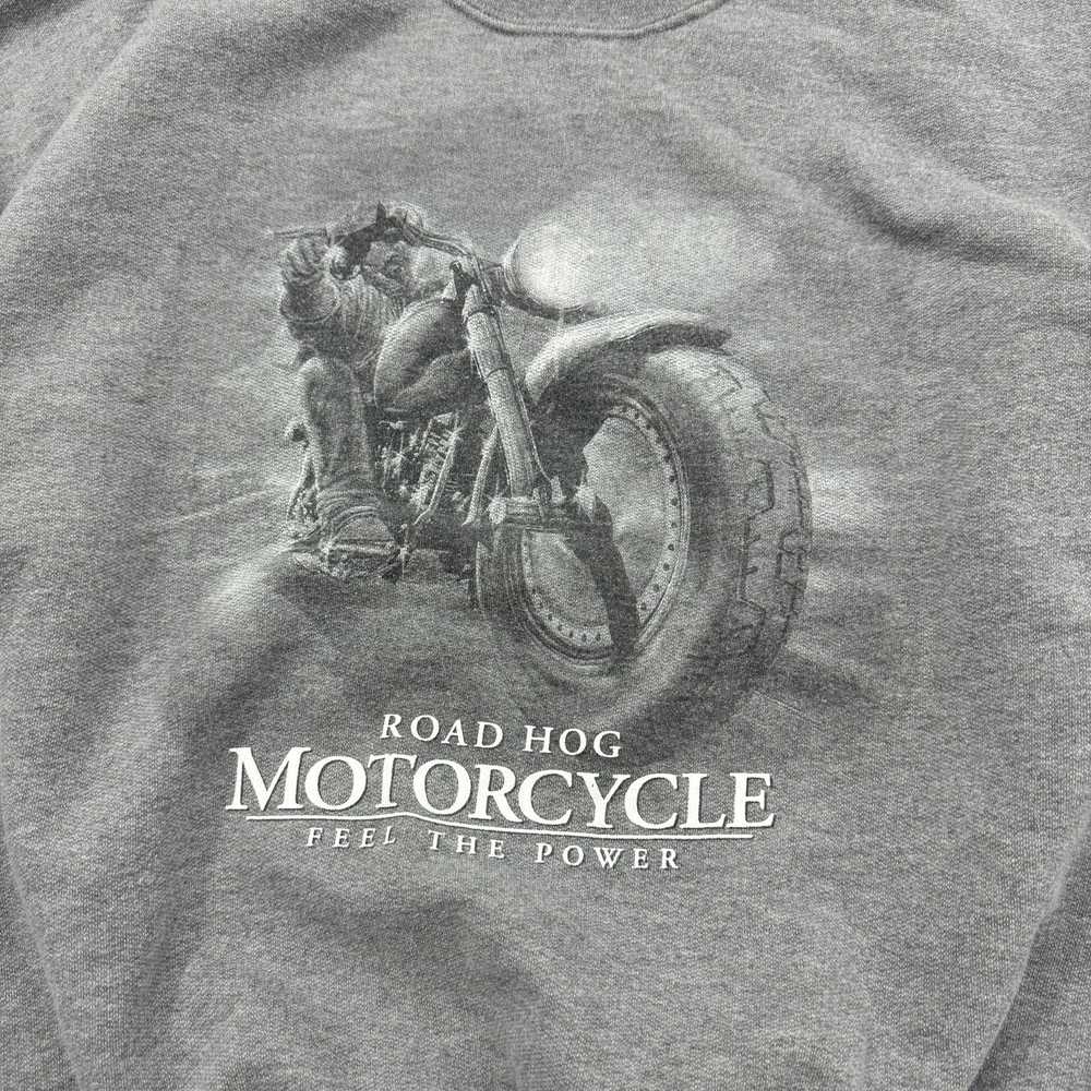 Vintage Vintage Road Hog Motorcycle Sweatshirt Me… - image 3