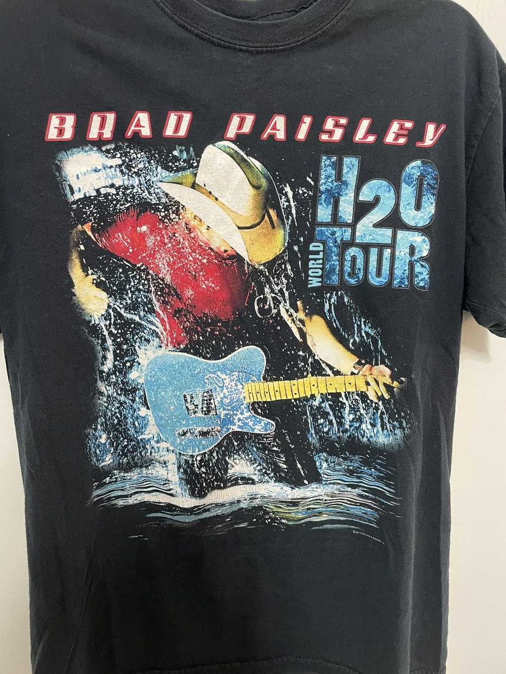 Band Tees × Vintage 2010 Brad Paisley H20 Concert… - image 2