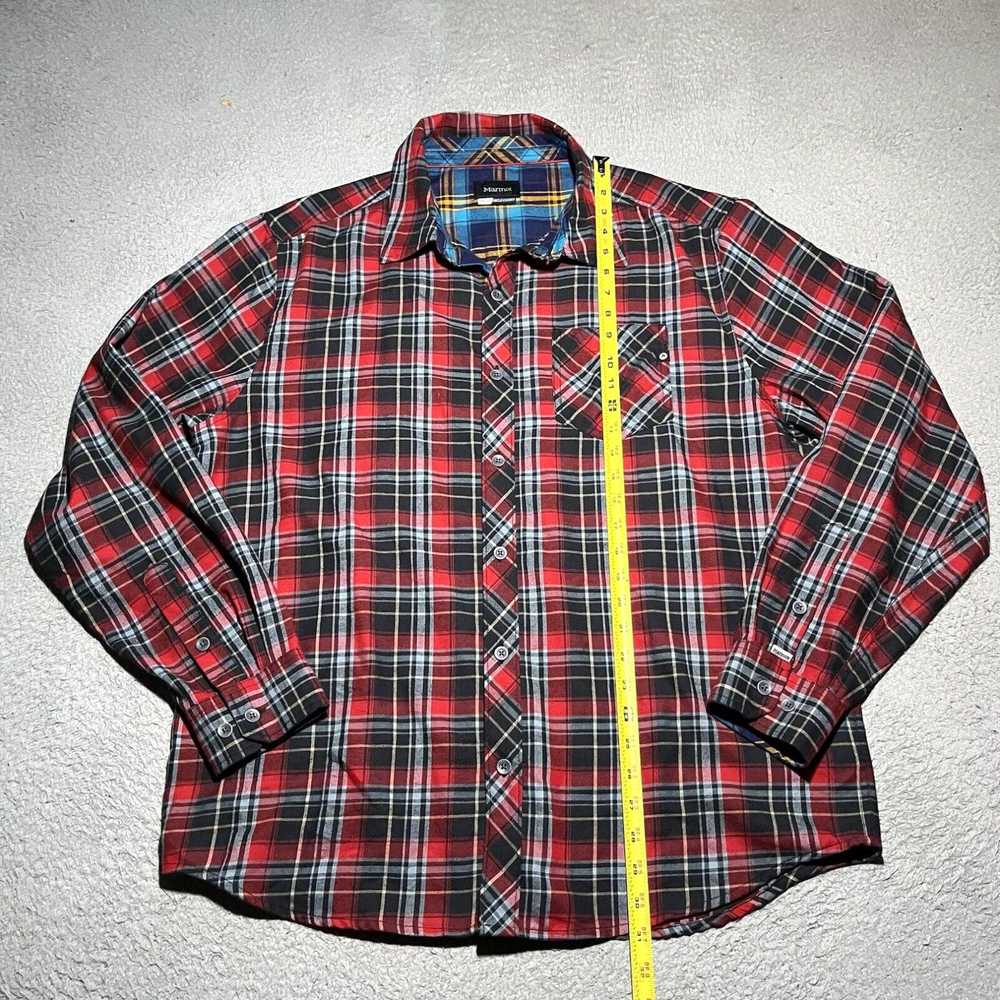 Marmot Marmot Flannel Shirt Mens XL Plaid Colorfu… - image 2