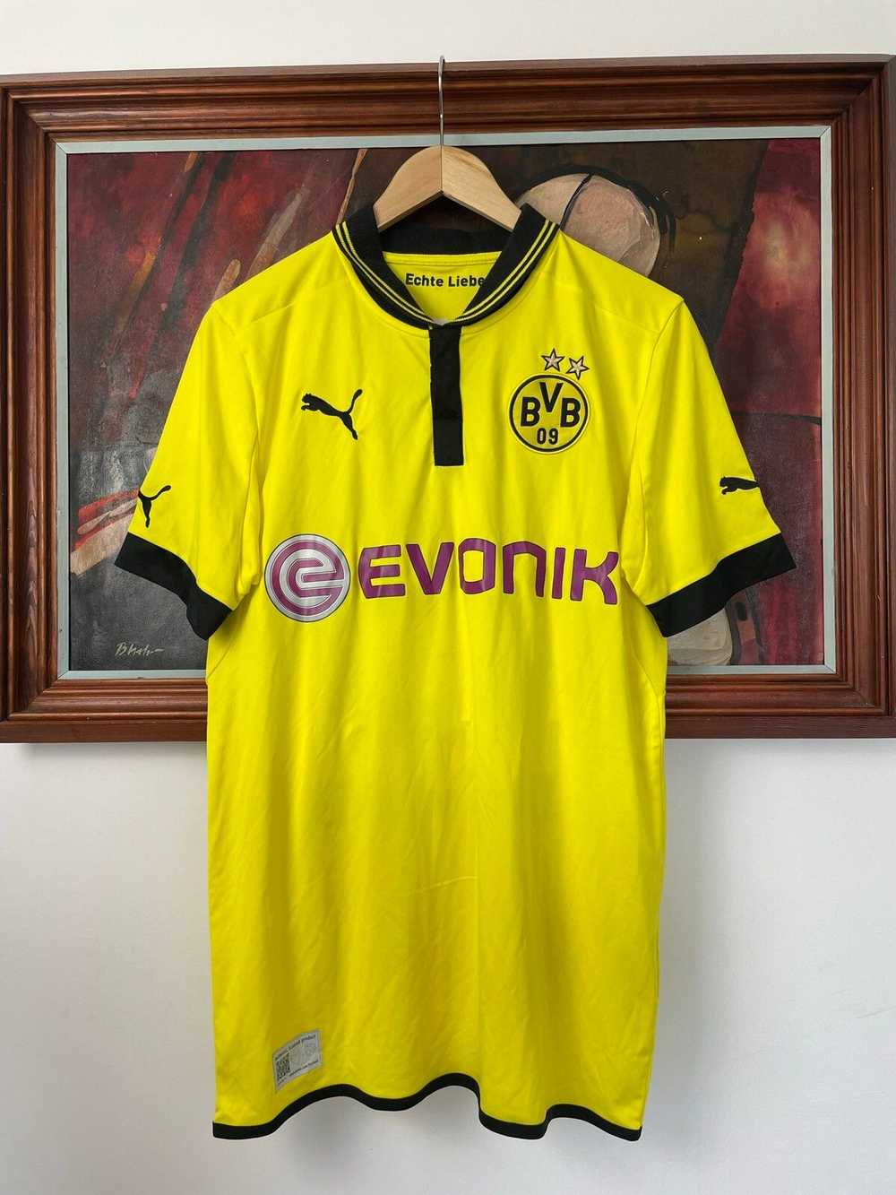 Puma × Soccer Jersey × Vintage Borussia Dortmund … - image 1