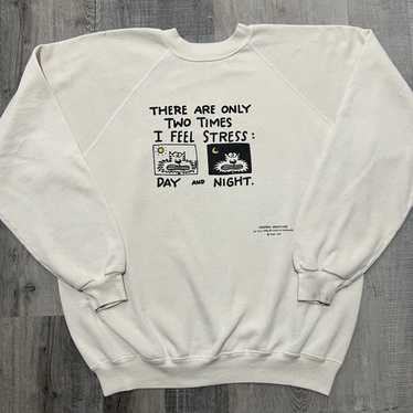 Hanes × Vintage VTG Only Two Times I’m Stressed D… - image 1