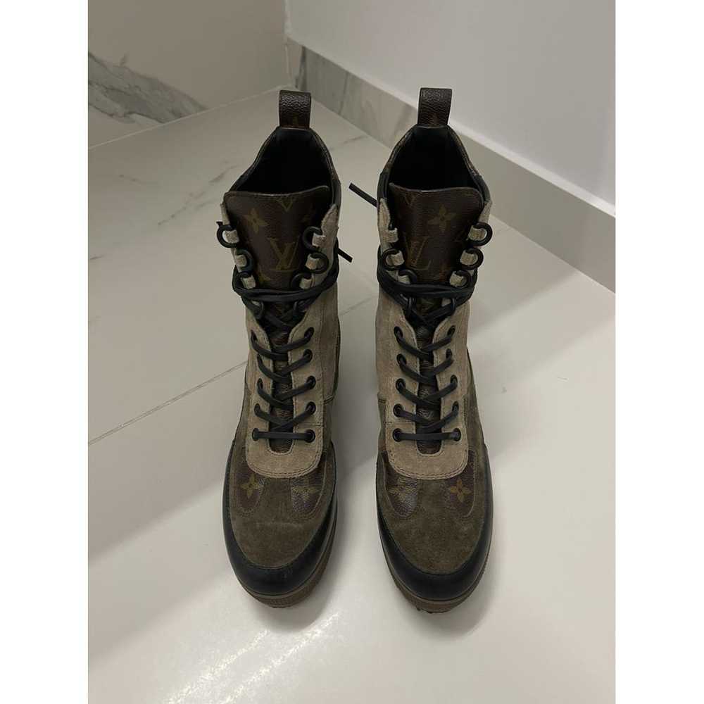 Louis Vuitton Lauréate leather boots - image 2