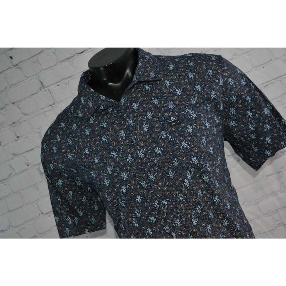Rvca RVCA Hawaiian Style Shirt Mens Size XL Blue … - image 3