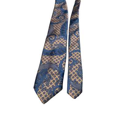 Adams Row Adams Row Mens Tie Blue Paisley Pattern… - image 1