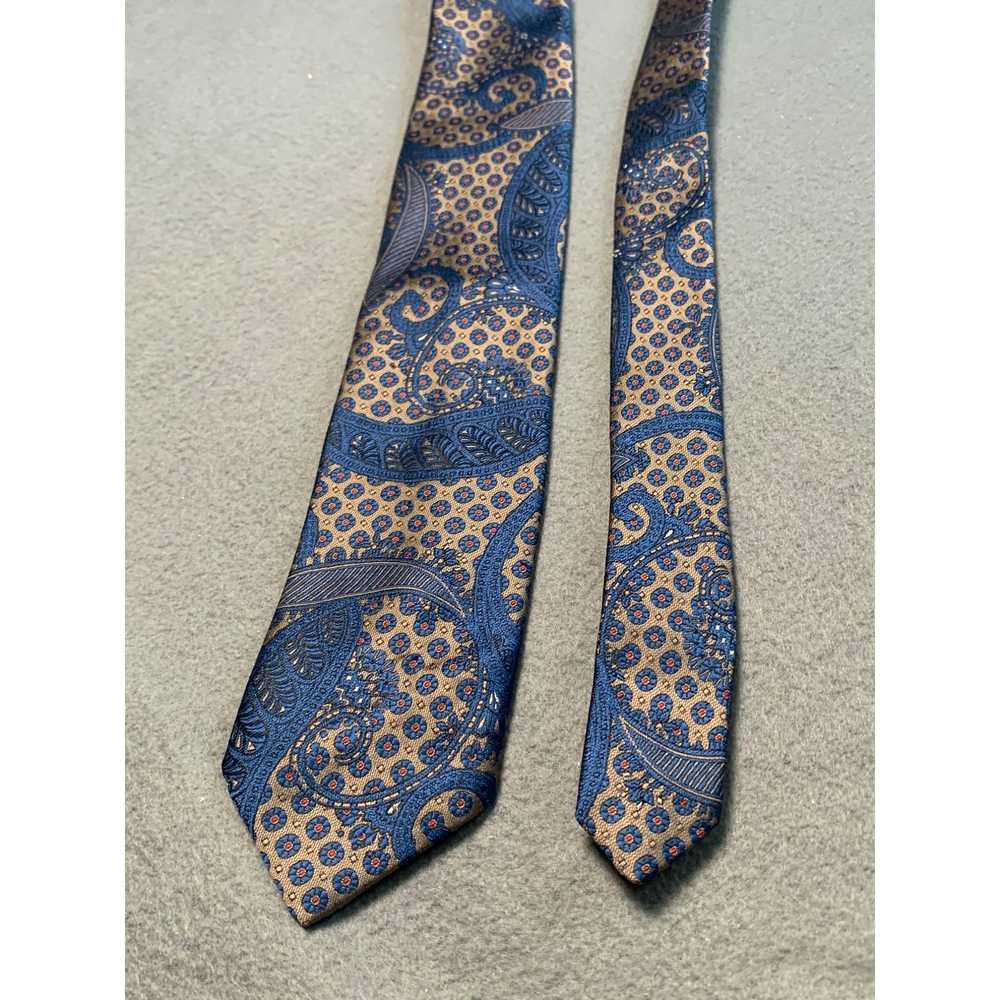 Adams Row Adams Row Mens Tie Blue Paisley Pattern… - image 6