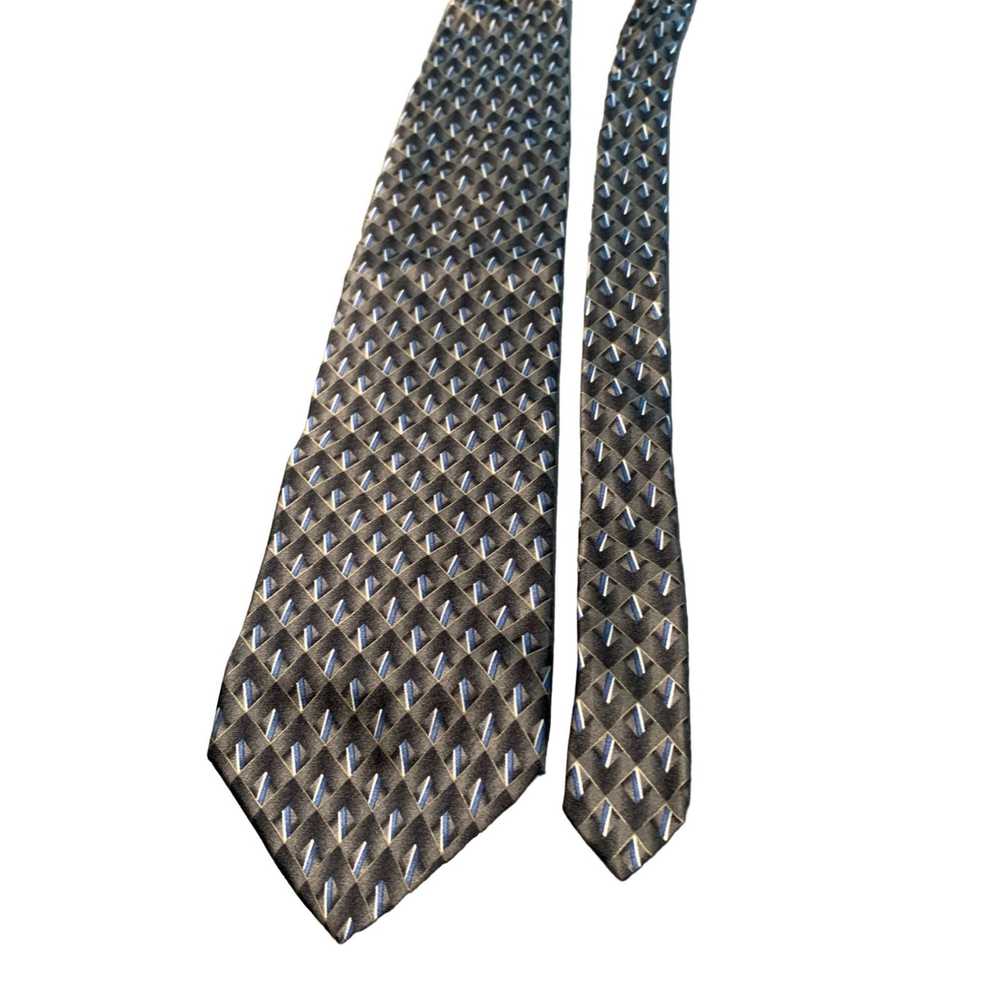 Stafford Stafford Mens Tie Geometric Pattern 100 … - image 1