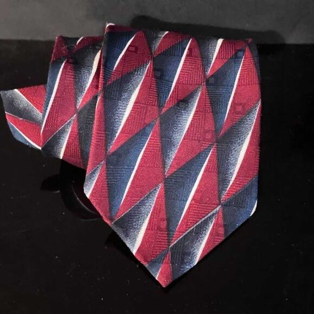 Pierre Balmain Pierre Balmain Silk Tie Red White … - image 4