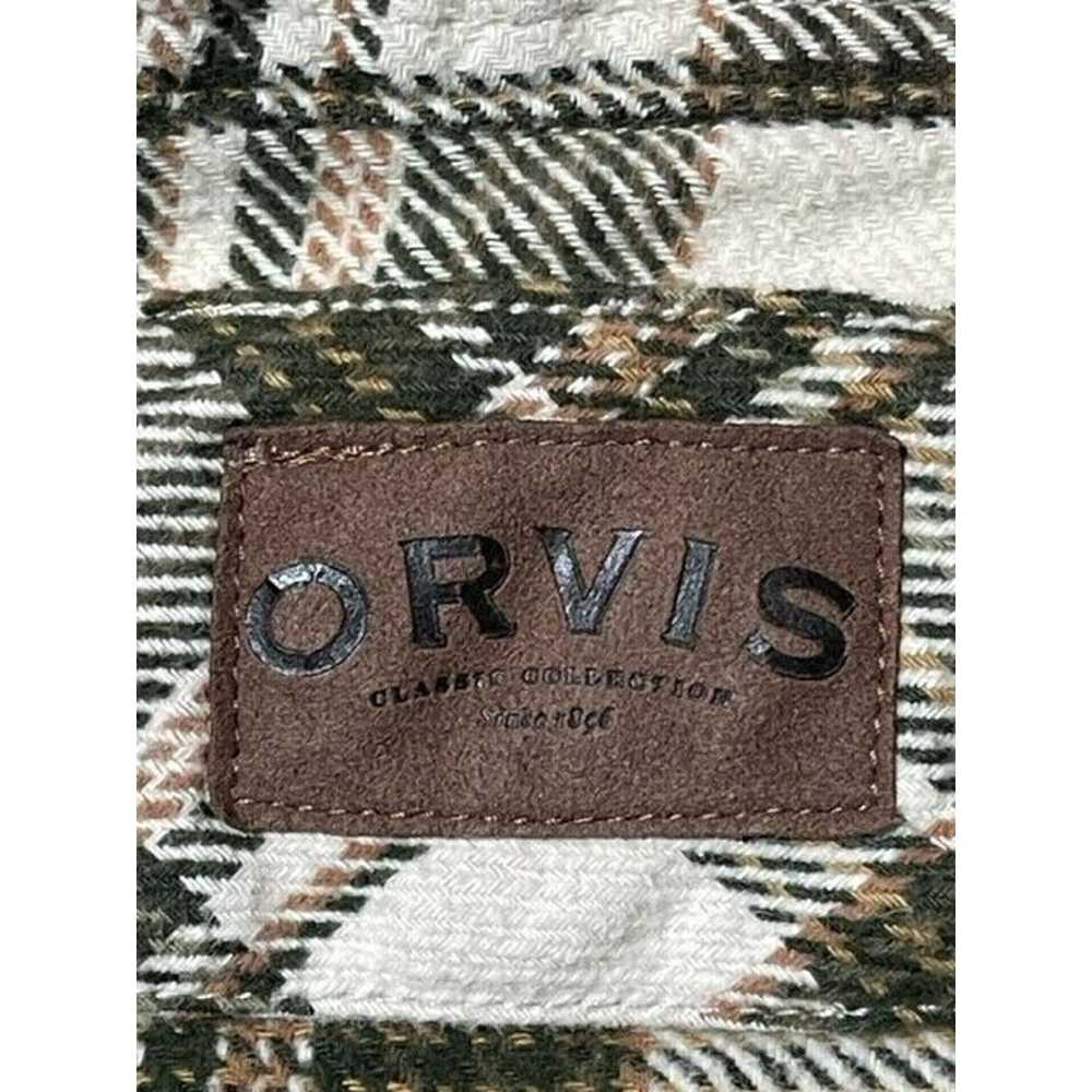 Orvis Orvis Button Shirt Mens L Flannel Plaid Cot… - image 8