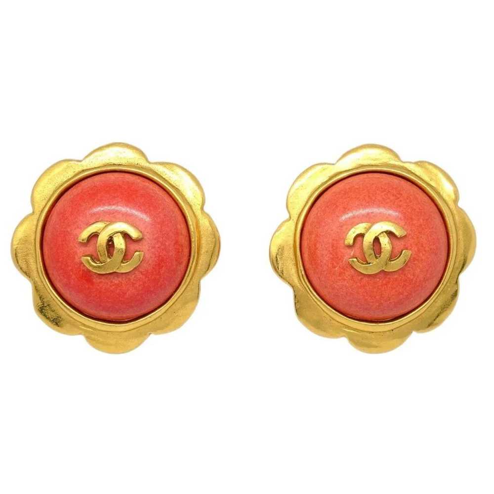 Chanel Yellow gold earrings - image 6