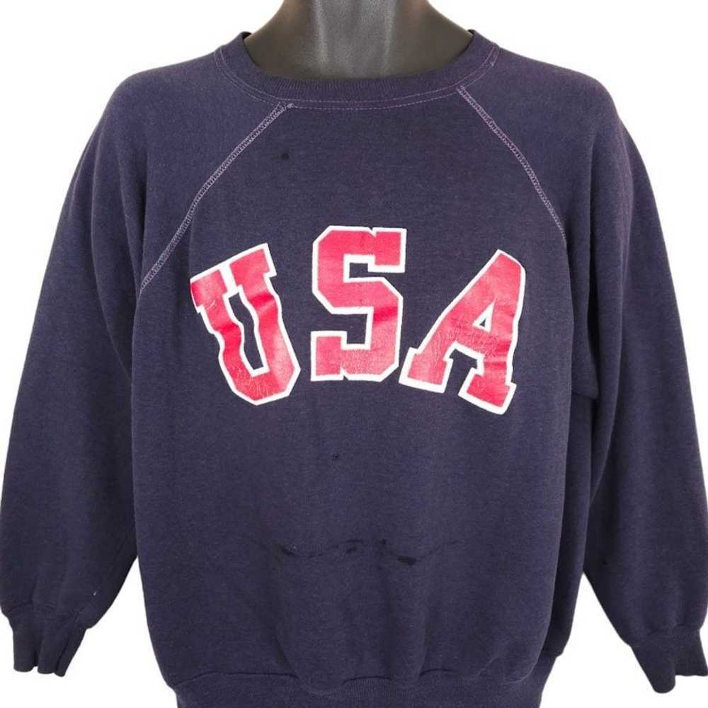 Vintage Vintage USA Sweatshirt Mens Size Medium B… - image 1