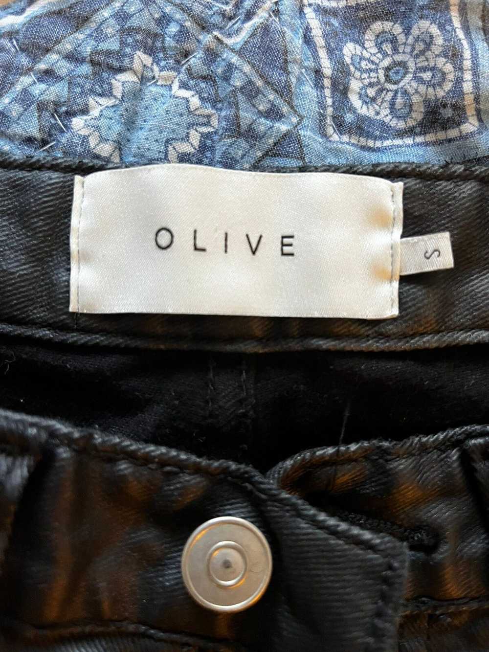 Olive Olive Clothing Black Wax Pants - image 3