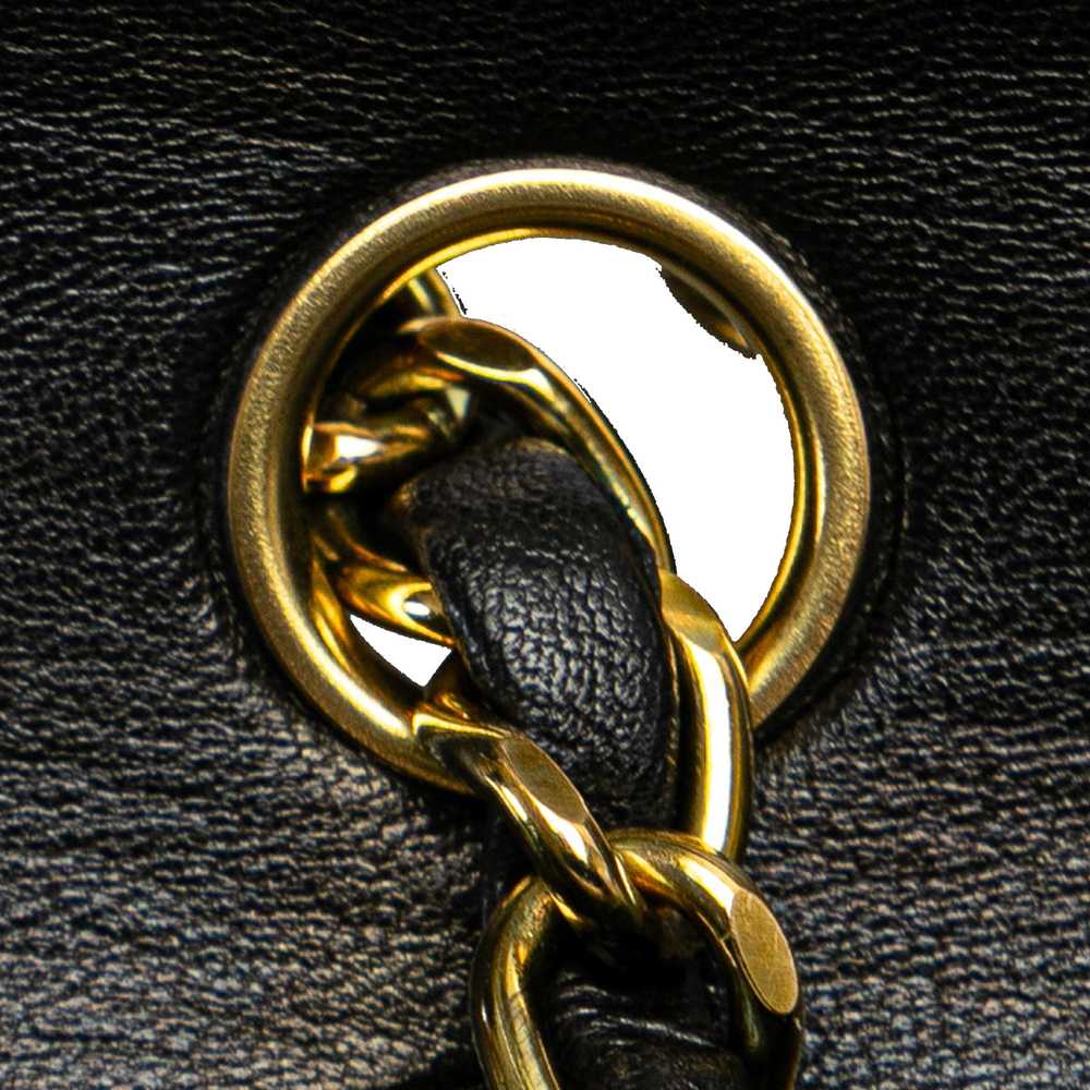 Black Chanel Medium Classic Lambskin Double Flap … - image 12