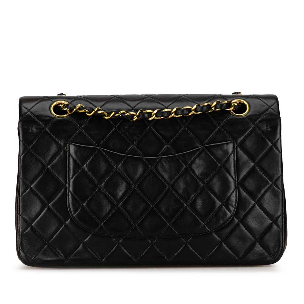Black Chanel Medium Classic Lambskin Double Flap … - image 3