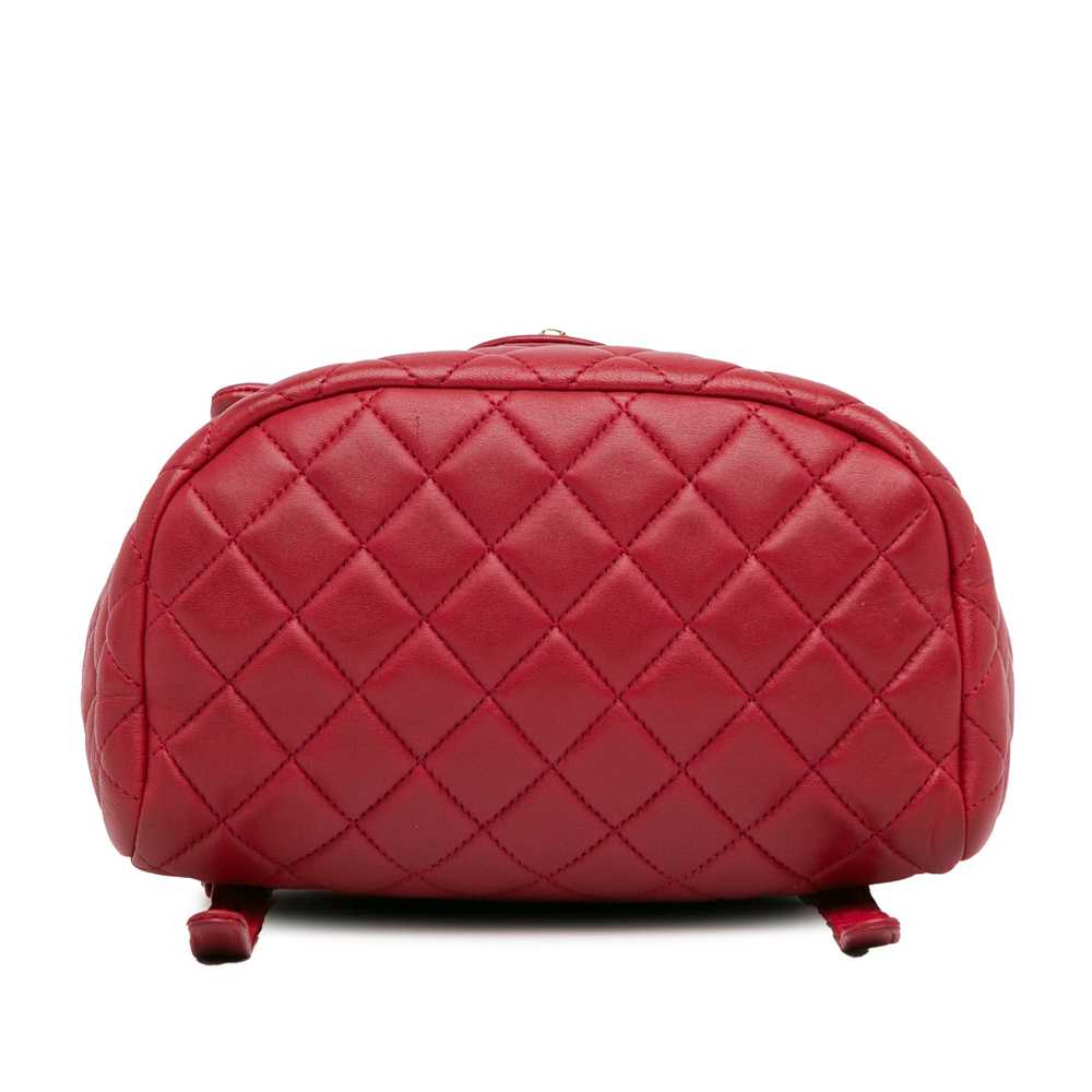 Red Chanel Small Lambskin Urban Spirit Backpack - image 4
