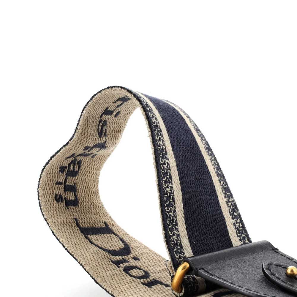 Christian Dior Logo Shoulder Strap Embroidered Ca… - image 3