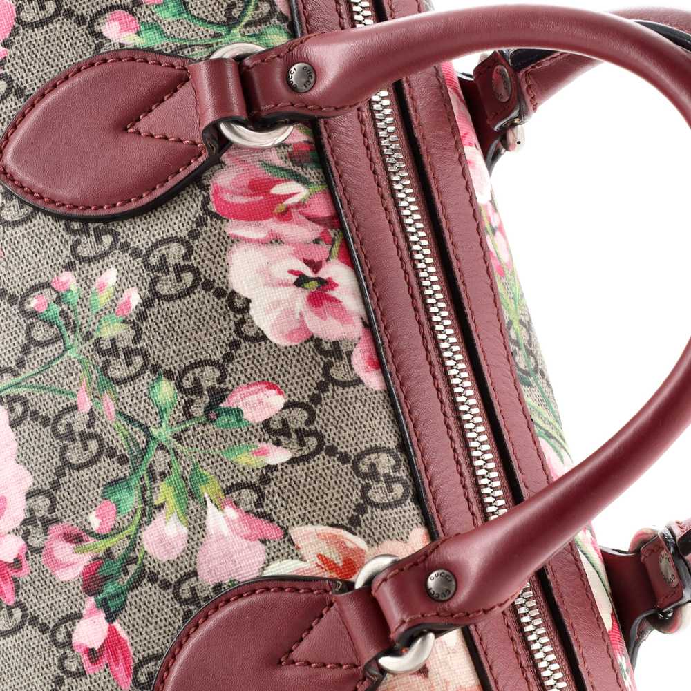 GUCCI Convertible Boston Bag Blooms Print GG Coat… - image 6