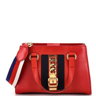 GUCCI Sylvie Top Handle Tote (Outlet) Leather Med… - image 1