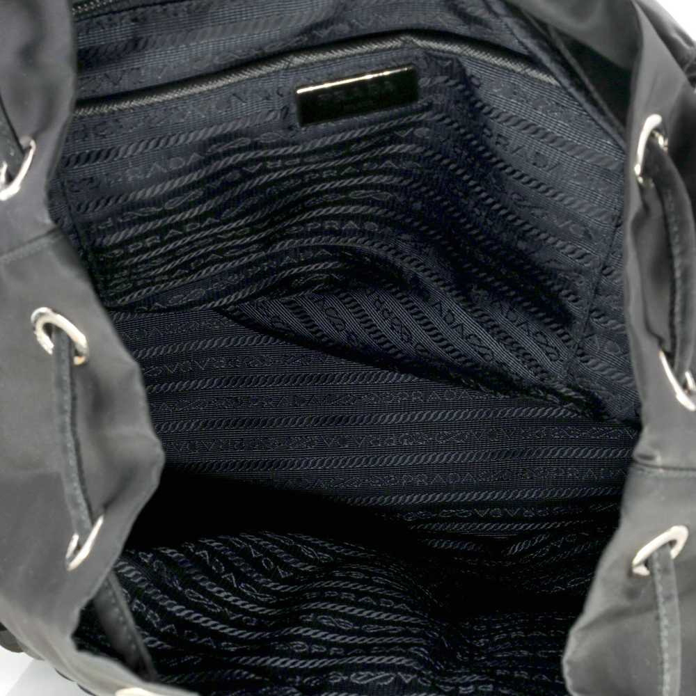 PRADA Double Pocket Drawstring Backpack Tessuto w… - image 5