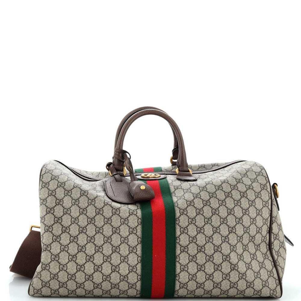 GUCCI Ophidia Carry On Duffle Bag GG Coated Canva… - image 1