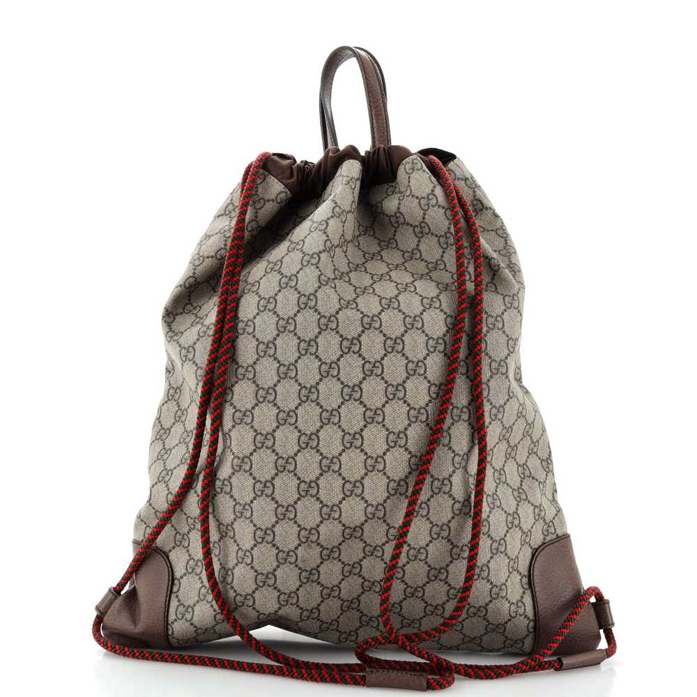 GUCCI Neo Vintage Drawstring Backpack GG Coated C… - image 3