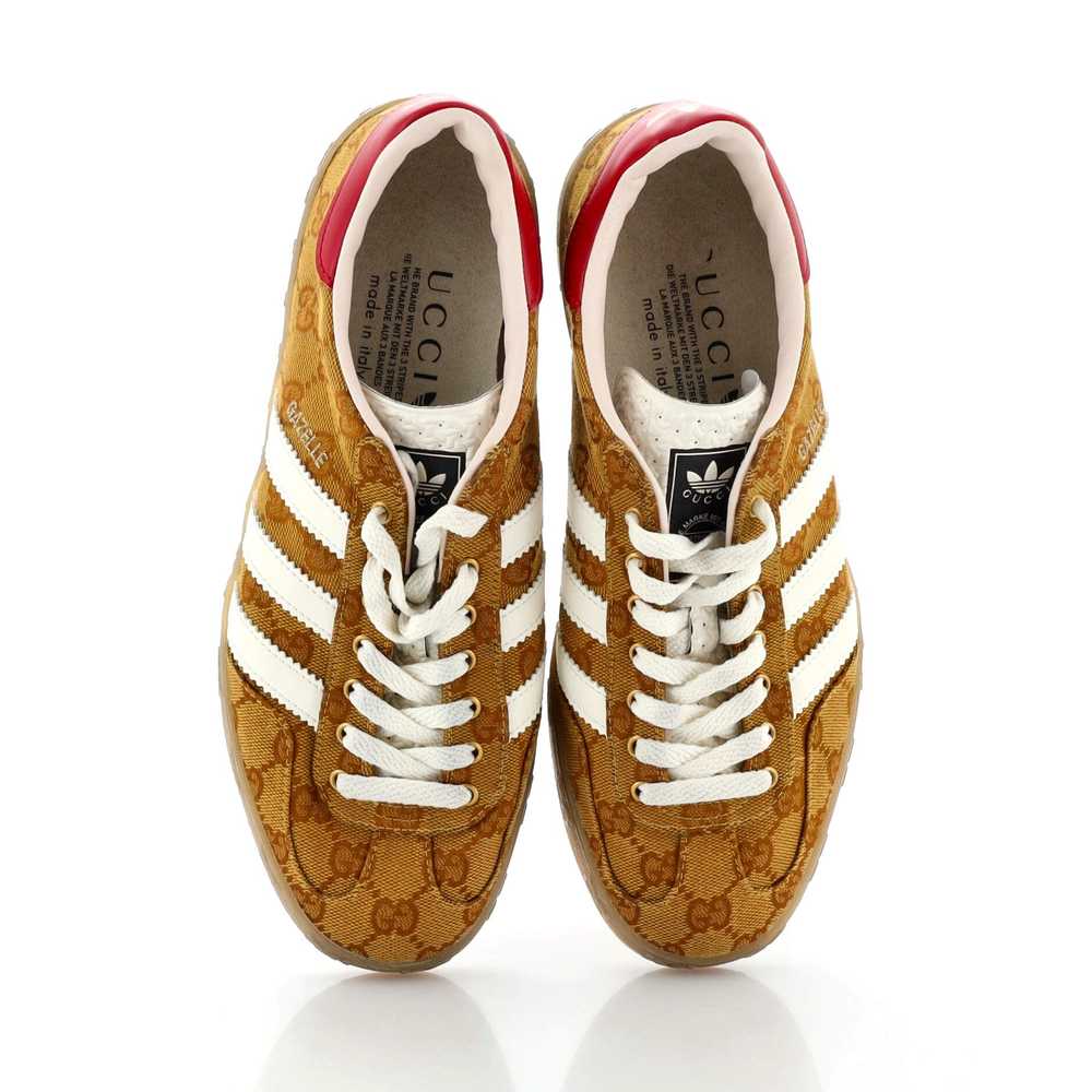 GUCCI x Adidas Women's Gazelle Sneakers GG Canvas - image 2