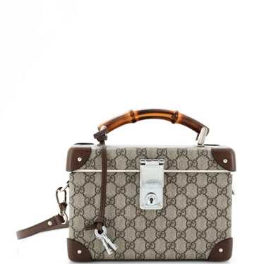 GUCCI Bamboo Globe-Trotter Vanity Case GG Coated C