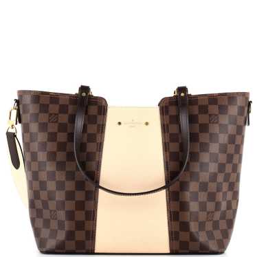 Louis Vuitton Jersey Handbag Damier with Leather - image 1