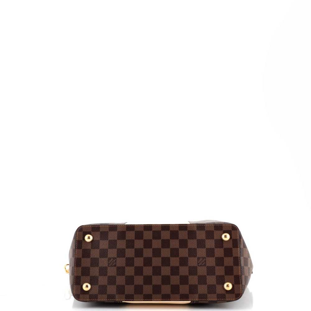 Louis Vuitton Jersey Handbag Damier with Leather - image 4