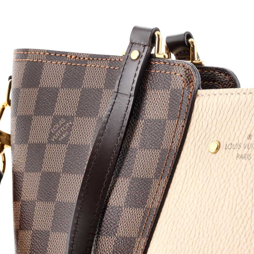 Louis Vuitton Jersey Handbag Damier with Leather - image 6