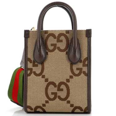 GUCCI Vertical Tote Jumbo GG Canvas Mini