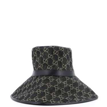 GUCCI Wide Brim Hat GG Denim