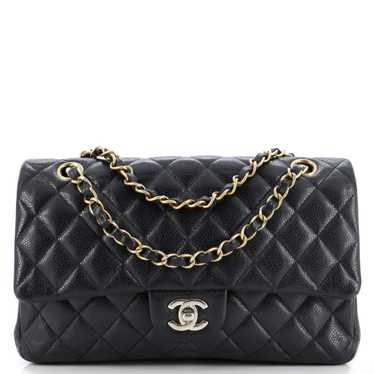 CHANEL Classic Double Flap Bag Quilted Caviar Med… - image 1