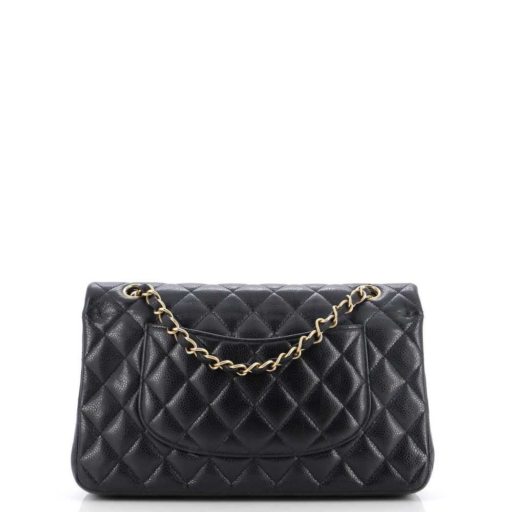CHANEL Classic Double Flap Bag Quilted Caviar Med… - image 4