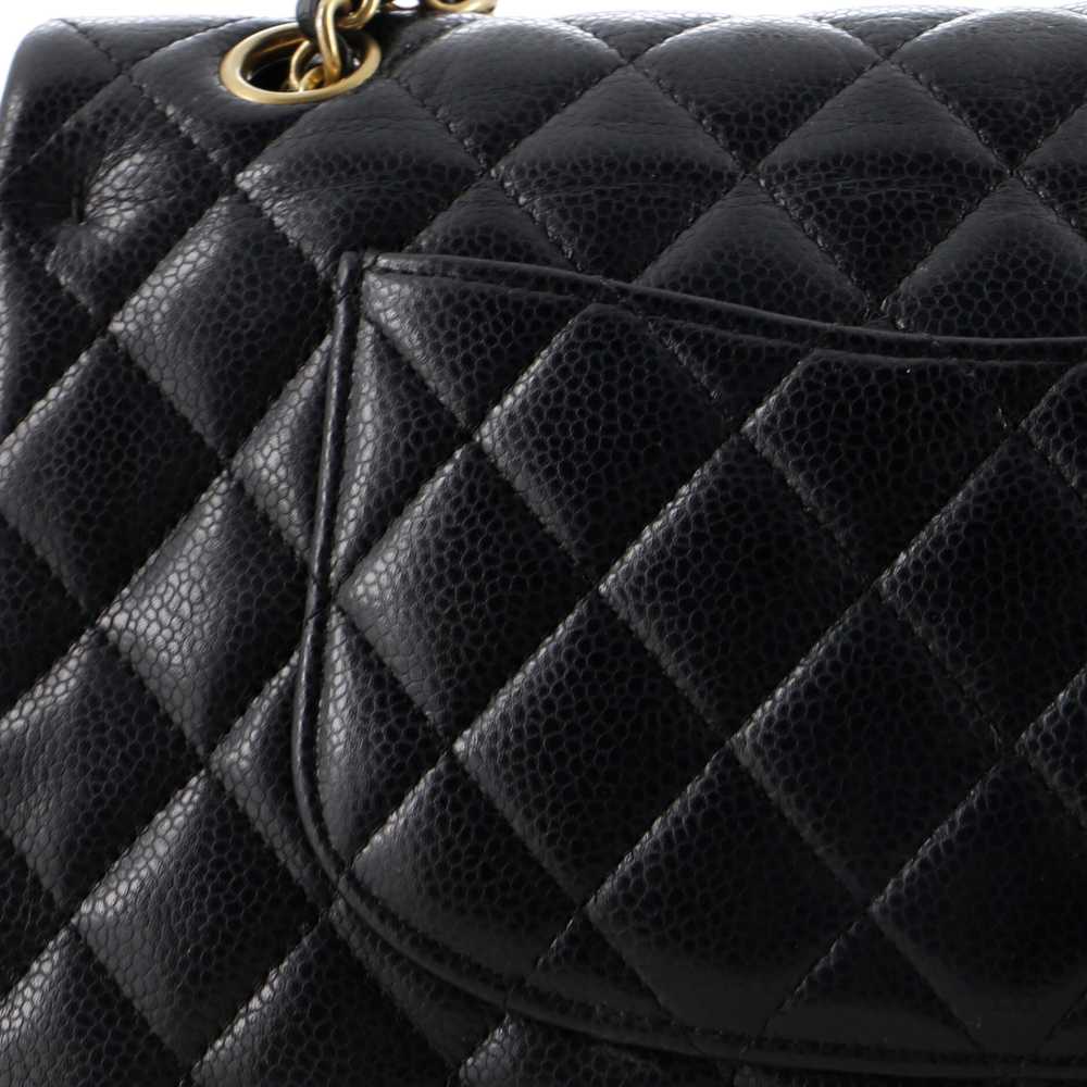 CHANEL Classic Double Flap Bag Quilted Caviar Med… - image 8