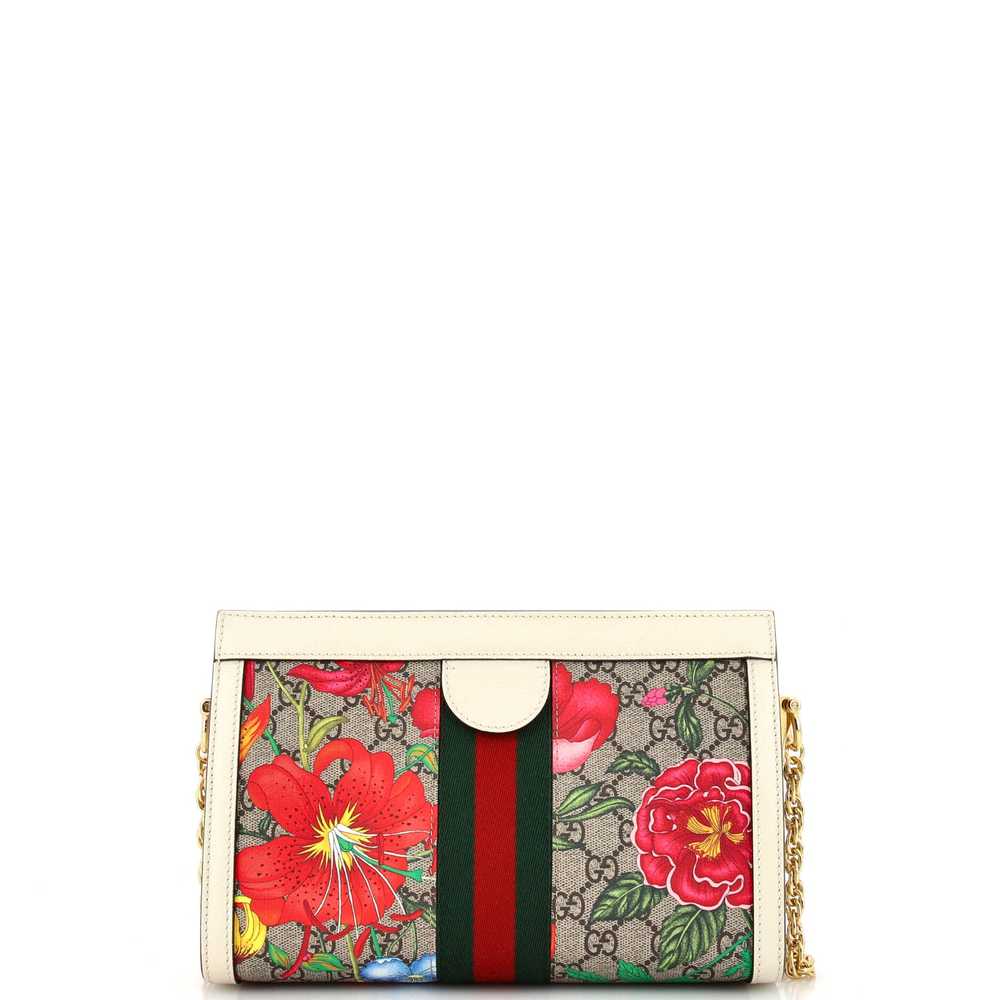 GUCCI Ophidia Chain Shoulder Bag Flora GG Coated … - image 3