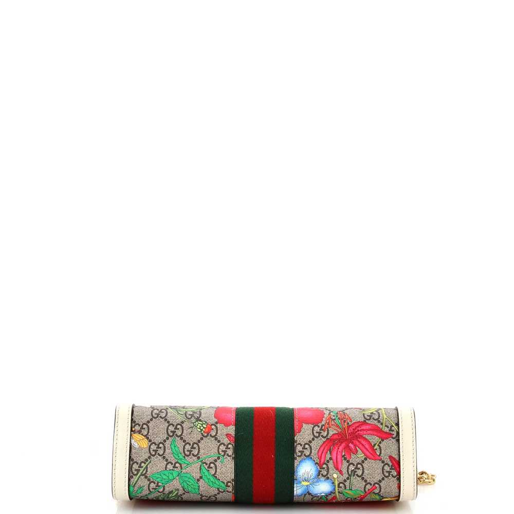 GUCCI Ophidia Chain Shoulder Bag Flora GG Coated … - image 4