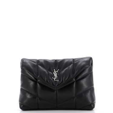 Saint Laurent LouLou Puffer Clutch Leather Small