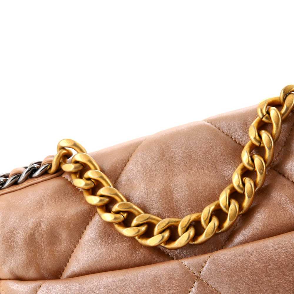 CHANEL 19 Flap Bag Quilted Iridescent Calfskin Me… - image 7