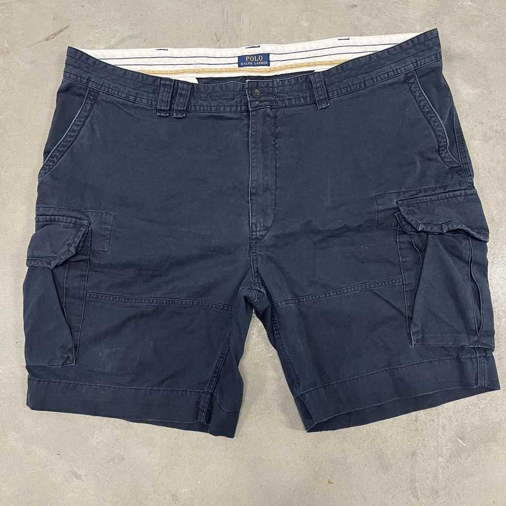 Polo Ralph Lauren × Streetwear Crazy Vintage Y2K Polo Ralph Lauren Navy Blue Cargo Shorts!