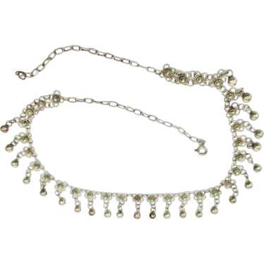 Turkish Bilezik Style Sterling Silver Necklace.