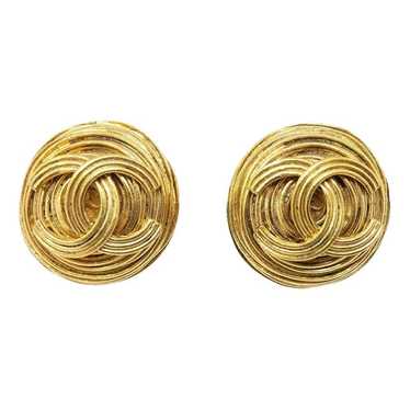 Chanel Yellow gold earrings - image 1