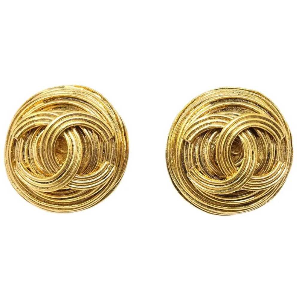 Chanel Yellow gold earrings - image 5