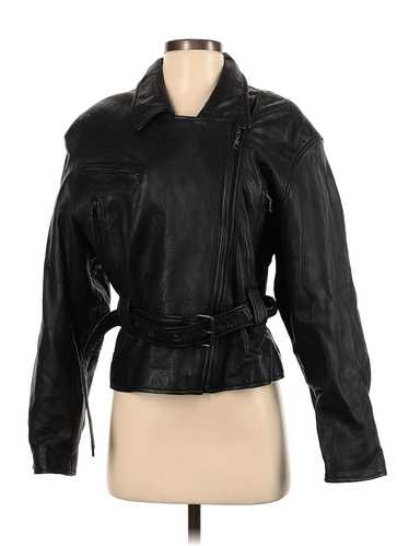 Express Women Black Leather Jacket S