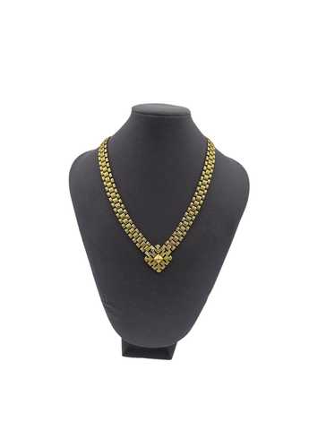 Monet Gold Link Layering Collar Necklace