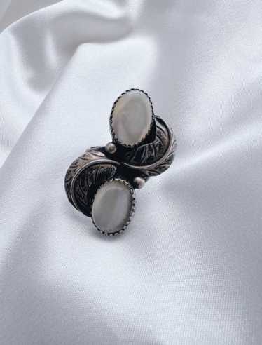 sterling silver 925 white out ring